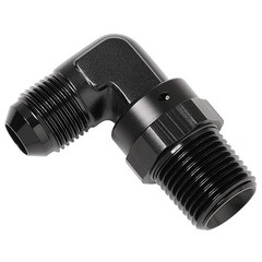 8AN Male Flare to 1/2 NPT Pipe Swivel 90 Degree 8AN to 1/2 NPT, 90 Degree