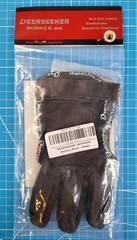 Deerseeker Archery Glove 3 Finger Leather Protective Gloves Size Small
