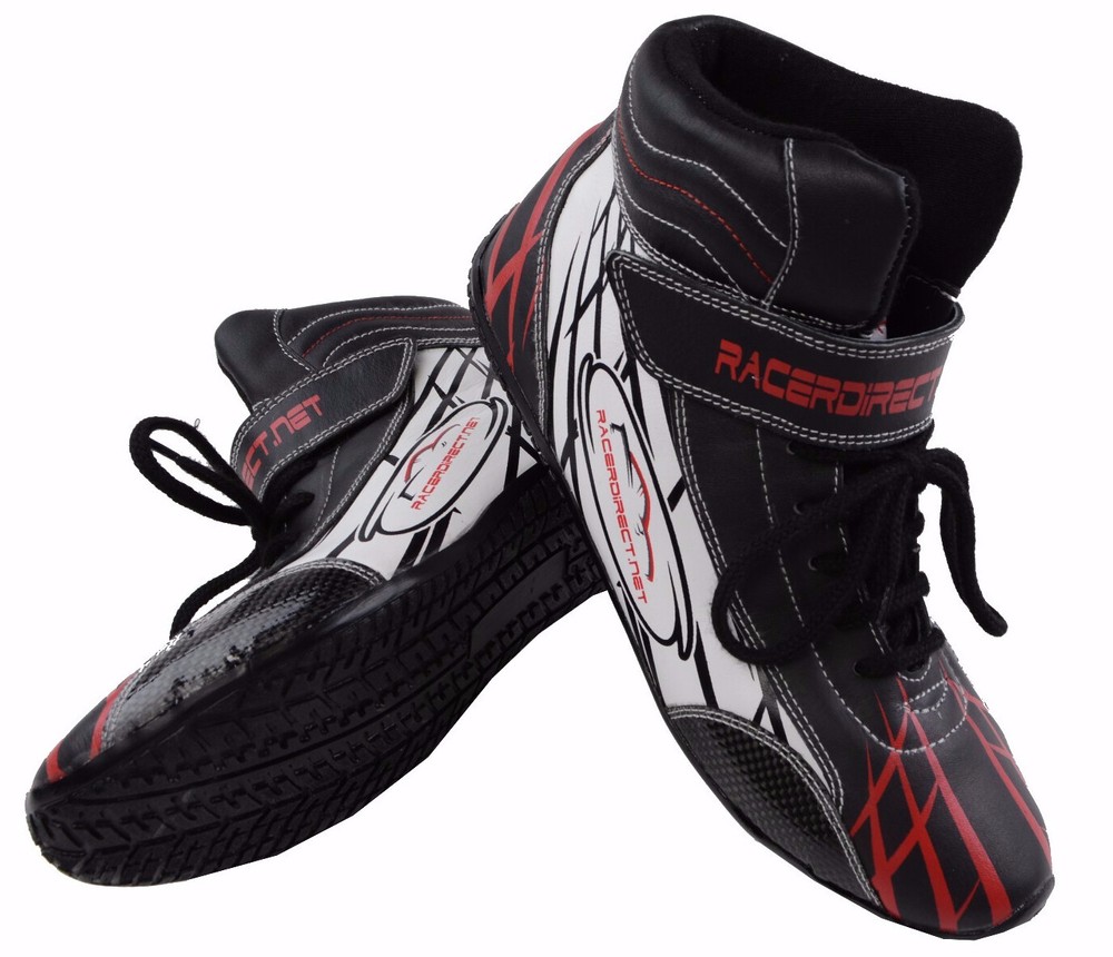 YOUTH RACING DRIVING SHOES SFI 3.3 LEATHER COOL GRAPHICS SIZE 1-7 PICK SIZE