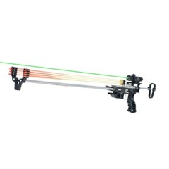 Powerful Slingshot Rifle With Green Laser Aiming For Hunting Catapult Shooting