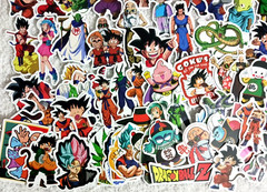 Stickers 100 decals. dragon, ball, anime. 3 inch sticker set. Any flat surface