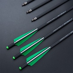 Hunting 20 inch Archery Carbon Crossbow Bolts Half Moon Nock OD 8.8mm Arrows