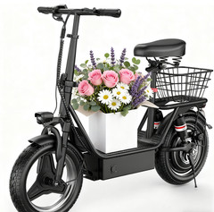 Electric Scooter Adults 25 MPH 35 Miles Range 14» 1500W E-Scooter with Seat