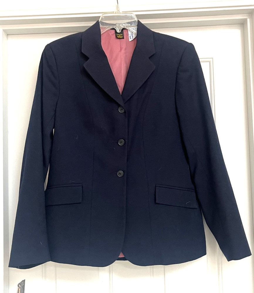 NWT Devon-aire Equi-fit Navy Blue English Horse Riding Show Hunt Coat Womens 6-8