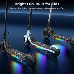 Kids Electric Scooter for 6-12 6/10MPH 2 Speeds 150W Motor Dual Brake E-Scooter