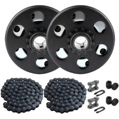 2PACK Centrifugal Clutch 3/4 Bore 12T Tooth with #35 Chain for Mini Bike Go Kart