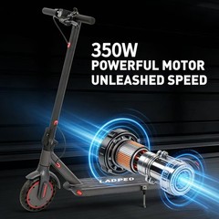 Ladped 8.5″ Foldable Electric Scooter 20KM Adult Folding E-Scooter 15mph