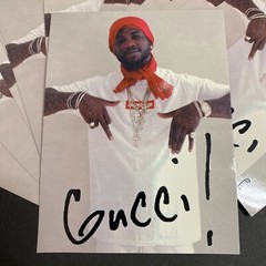 SUPREME Sticker Gucci Mane Signature 100% Authentic , New Brick Squad 1017