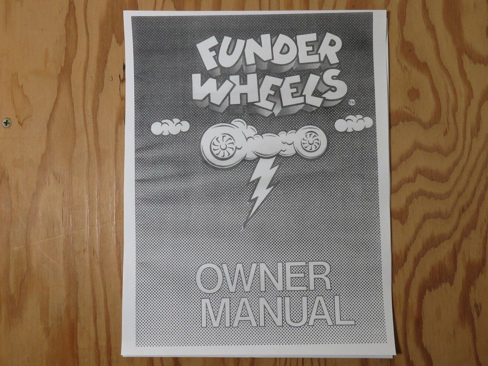 Action Products Funder Wheels Mini Car Go-Kart Owner’s Manual – Reprint