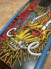 1988 Powell Peralta Caballero Cliver yellow Ban this Dragon blue stain rare OG