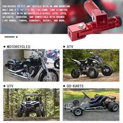 Universal 8mm Foot Pegs 90 Degree Foldable Motorcycle Footpegs CNC Anti Kit Red