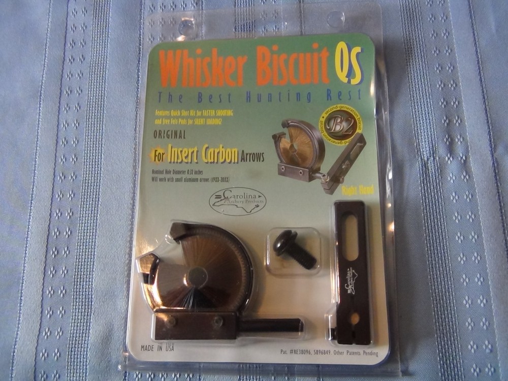 Whisker Biscuit QS Arrow Rest Right Handed New In Package