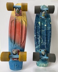 Vintage Penny Board Australia 22″ Skateboard Lot Sunset Fade & Blue Marble Deck
