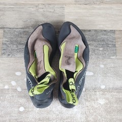 La Sportiva Cobra Eco Falcon Climbing Shoes Womens Sz 6.5 Brown Apple Green