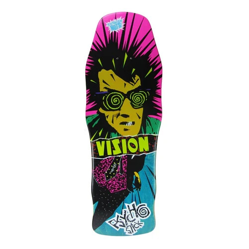 VISION – ORIGINAL SHAPE PSYCHO STICK SKATEBOARD DECK-REISSUE-10″-TURQUOISE STAIN