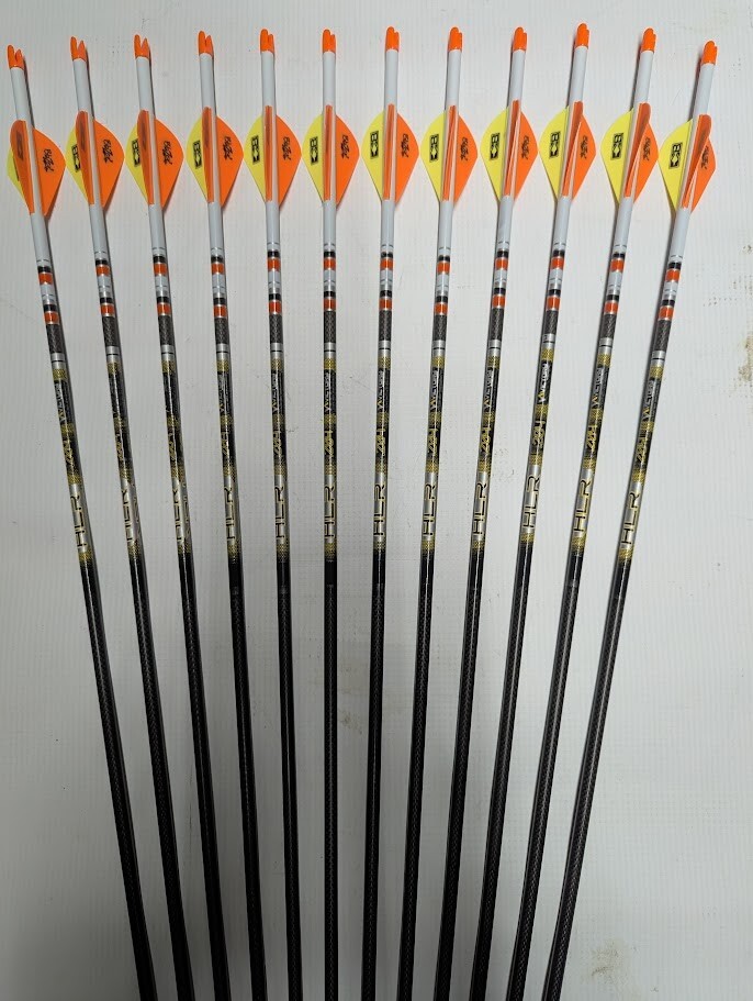 @NEW@ 12- Victory Archery HLR .204 V1 Elite 300 Carbon Dip/Crested Arrows