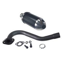 Exhaust Header Pipe with Muffler Silencer for Predator 196cc 212cc GX160 GX200