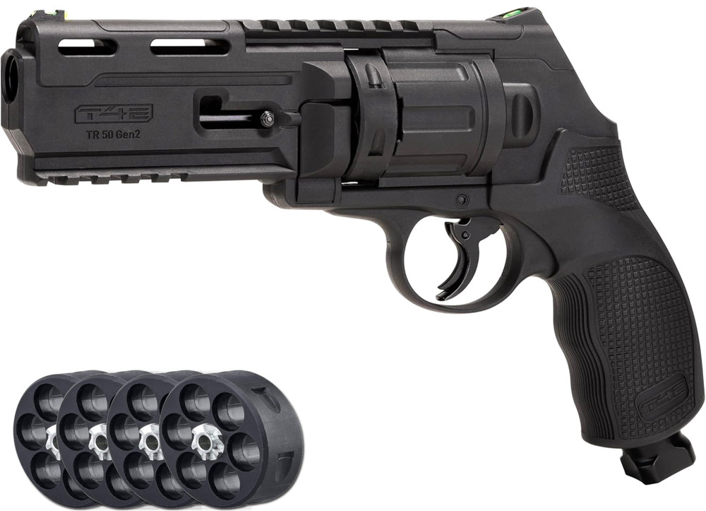 Umarex TR50 Paintball Revolver CO2 Marker GEN 2, 7.5 Joules, 380FPS (2292176)