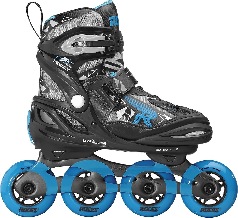Roces Moody Boy Black & Astro Blue Inline Skates