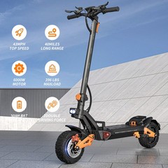 6000W Dual Motors Electric Scooter 11» Off Road Tires E-Scooter 50Mph Max 30Ah