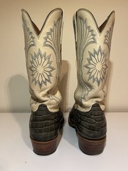 Black Jack Hand Made (USA) American Alligator Boots 8.5D