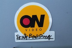 ON Video Magazine 411 Clear Classic Original Z85B Vintage Skateboarding STICKER