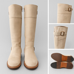 Boots & Woods Women’s 8 /39 Beige Suede Riding Boots GoodyearWelt Spain Leather.