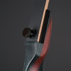 62″ Takedown Recurve Bow Longbow & Carbon Arrows Wooden Riser for Hunting Shoot