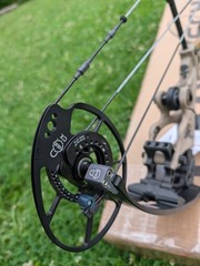 Bowtech Carbon One X RH Custom Order Tan Riser Black Limbs 70# w/Punisher Decals