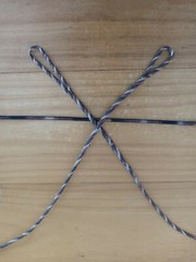 Hand Twisted 3-ply B-55 Brown Camo Flemish Bow string for any recurve or longbow