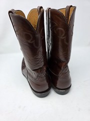 Lucchese Handmade Brown Leather Cowboy Boots Men’s 10.5D Western Boots USA