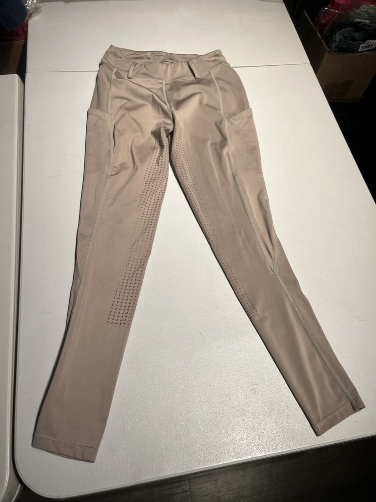 Turnhier Breeches Women’s Medium Khaki Full Seat Riding Pants Polyester 24×28