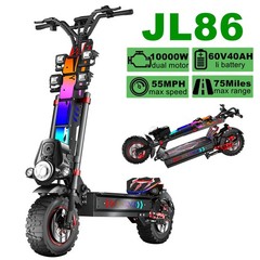 5000W Electric Scooter for Adults 55Miles 50MPH Off-Road Tire Fast E-Scooter NFC
