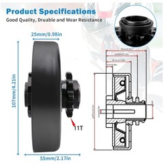 Centrifugal Clutch for 2-6.5 HP Engine