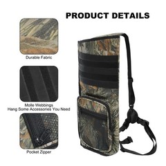 JLDTOP Lightweight Back Arrow Quiver, Holds 22-28 Arrows, Molle System, Adjus…