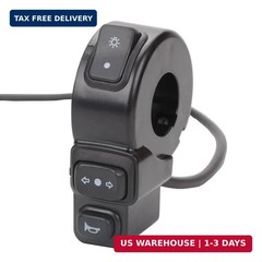 Handlebar Switch Universal Black 7/8″ 22MM Handlebar Horn Electronic Turn Signal