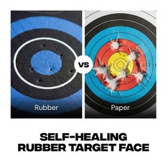 BALLISTA Reusable Self-Healing Rubber Archery Target Bright Bullseyes 13.8×23.6″