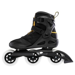 ROLLERBLADE Men’s Macroblade 100 3WD Black/Safron Yellow Fitness Inline Skate