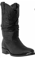 Dingo 12″ Slouch Men’s Western Boots Size 10 Distressed Black 15240 Vintage