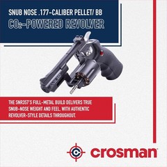 Crosman SNR357 .177 Cal Air Pistol CO2 BB Gun w/ 250 Pellets, 1500 BBs & 5 CO2