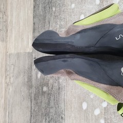 La Sportiva Cobra Eco Falcon Climbing Shoes Womens Sz 6.5 Brown Apple Green