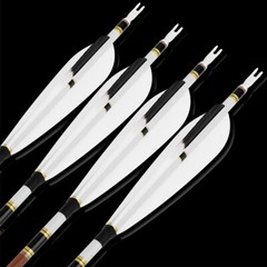 12X 31″ Pure Carbon Arrows Archery SP340-600 Compound Recurve Bow Tips Hunting