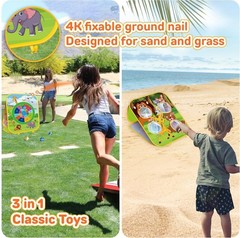 Animal Bean Bag Toss Game Toy Outdoor Toss Game, Family Party Party Supplies for