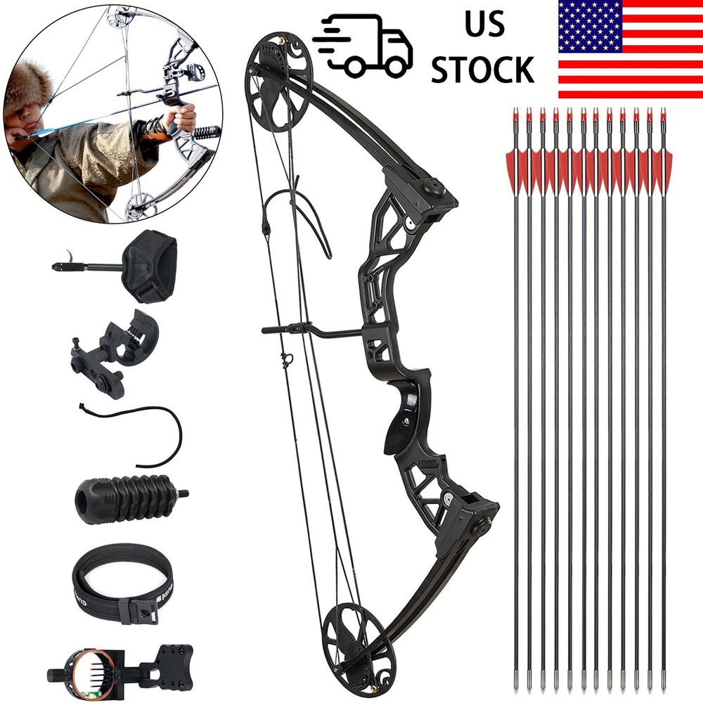 Compound Bow Archery For Adults, 0-70 Lbs Draw Weight, 19″-30″Draw Length