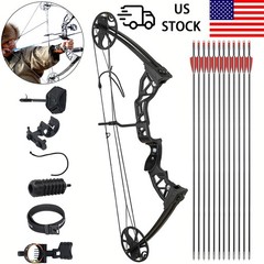Compound Bow Archery For Adults, 0-70 Lbs Draw Weight, 19″-30″Draw Length