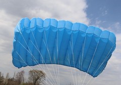 Firelite 176 skydiving parachute reserve canopy – BLUE 7 cell – great shape
