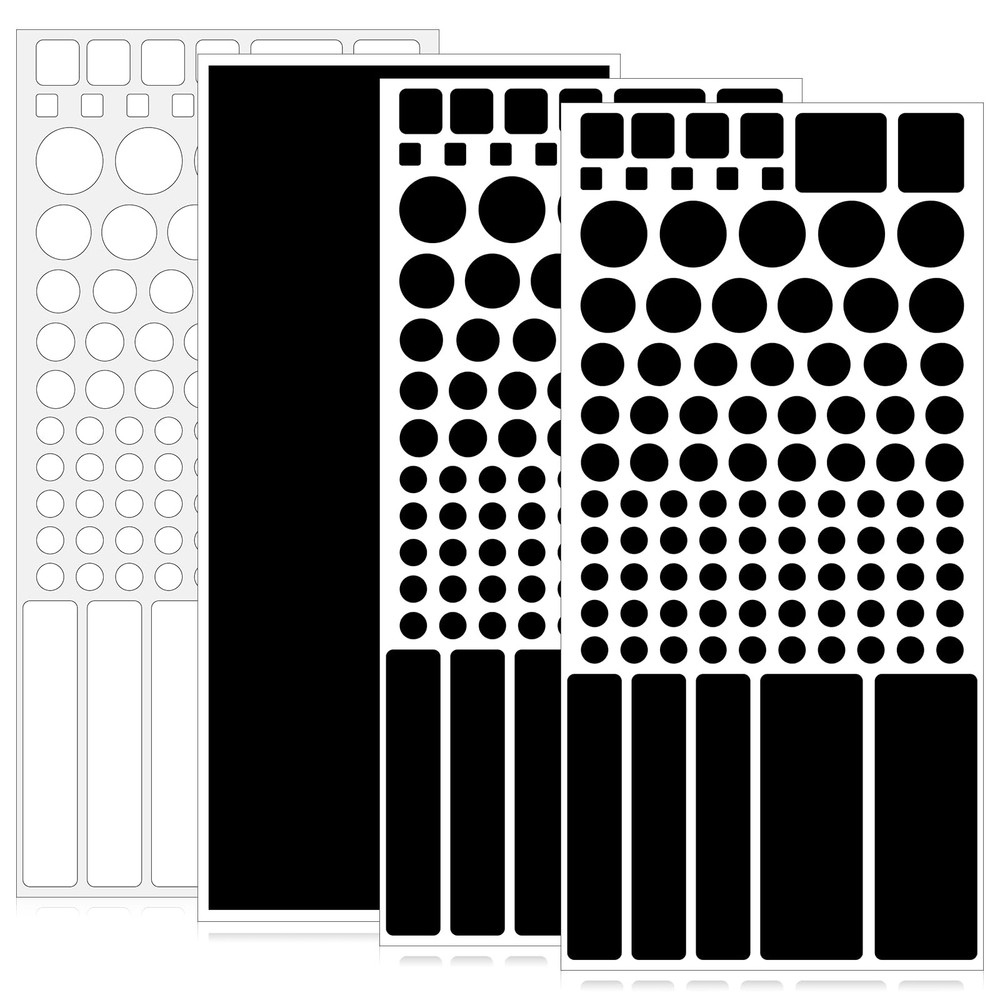 4 Sheets Blackout Stickers for Electronics, Led Light Dimming Cover Lights Di…