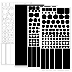 4 Sheets Blackout Stickers for Electronics, Led Light Dimming Cover Lights Di…