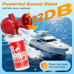 Nicehill 1.4Oz Air Horn, 122Db Loud Safety Air Horns for Boating Emergency & Spo