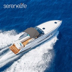 Serenelife Waterproof Boat Bimini Top Cover-79-84W 4 Bow Bimini Top Canvas Sun